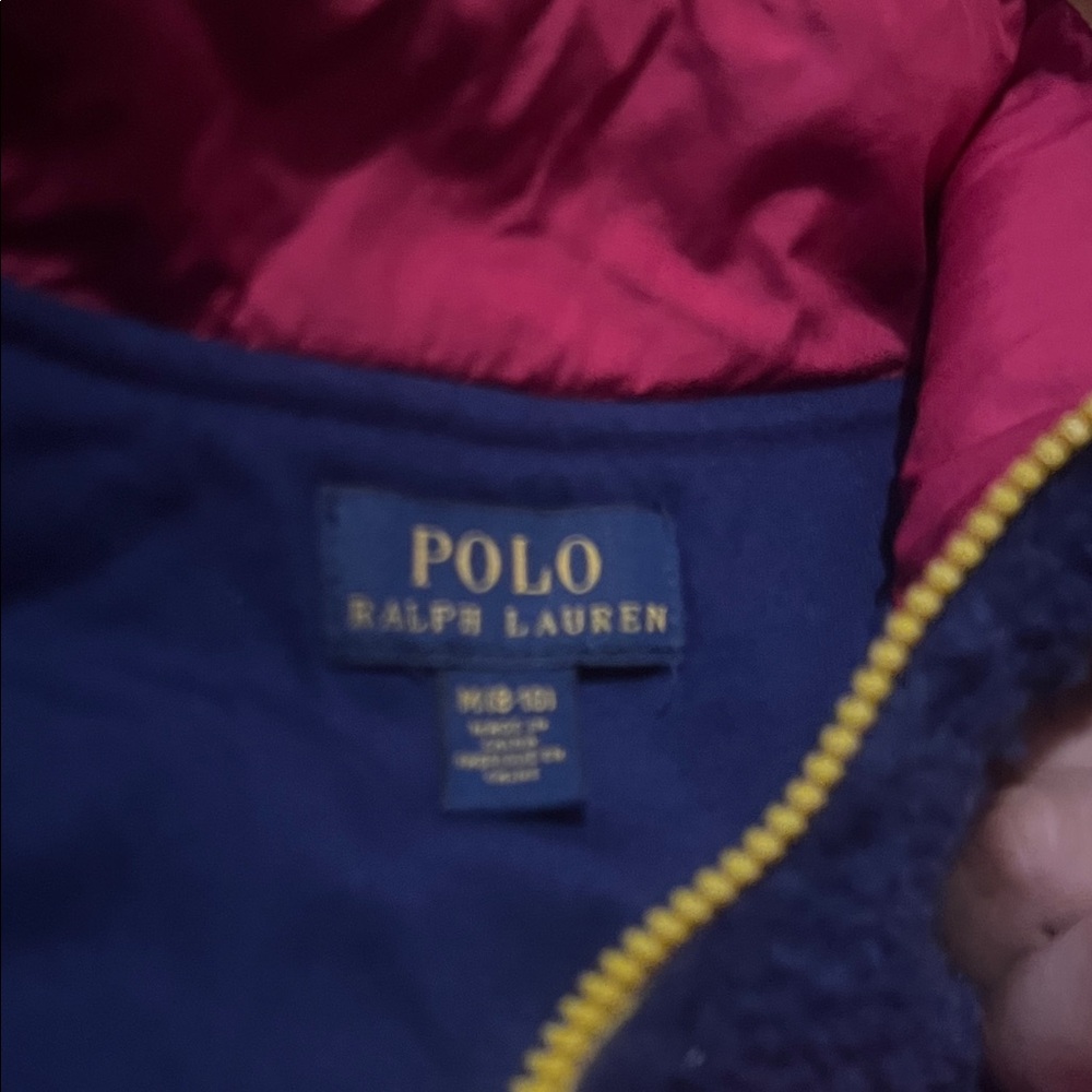 Polo by Ralph Lauren Kids' Navy and Magenta Puffer Jacket